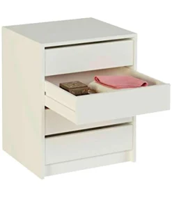 Cajonera Merise en color blanco. 61,4 cm(alto)50 cm(ancho)44 cm(largo)