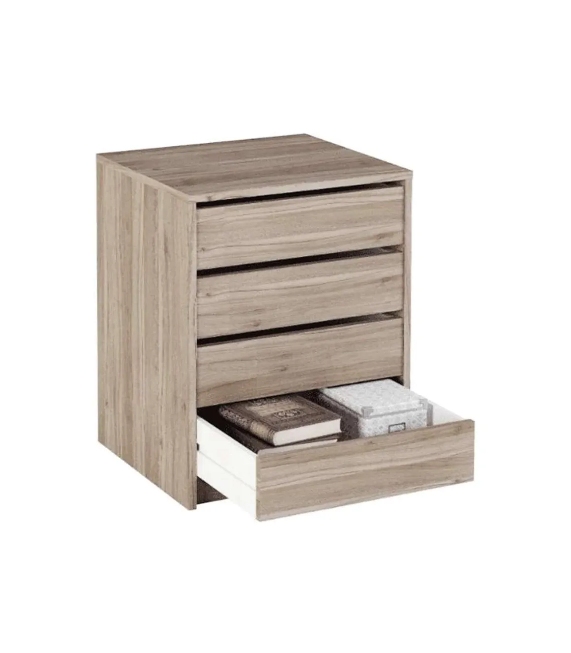Cajonera Merise en color roble. 61,4 cm(alto)50 cm(ancho)44 cm(largo)