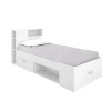 Cama compacta Pozo Alcón de 90 cm en blanco 95 cm(alto)99cm(ancho)218 cm(largo)