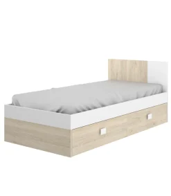 Cama con dos cajones Santisteban 90 cm para dormitorio juvenil 79 cm(alto)97 cm(ancho)196 cm(largo)