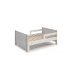 Cama juvenil extensible Amir acabado crema/cera blanca, 60cm(alto) 98.2cm(ancho) 144.2/194.2cm(fondo)
