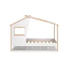 Cama juvenil modelo Lola acabado blanco/cera blanca, 158.5cm(alto) 103cm(ancho) 215.4cm(fondo)