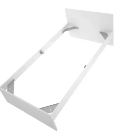 Cama juvenil Sam de 90 cm en blanco, 68cm(alto) 96cm(ancho) 195cm(largo)