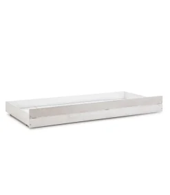 Cama juvenil tipo cabaña con cajón modelo Tara acabado blanco con tonos grises, 208.6cm(largo) 105cm(ancho) 183.5cm(alto).