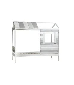 Cama juvenil tipo cabaña Lia-2 acabado multicolor 200 cm(alto) 148 cm(ancho) 200.4 cm(largo) .