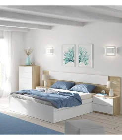 Cama Kendra para colchon de 150x190 con 4 cajones 37 cm(alto)156 cm(ancho)196 cm(largo)