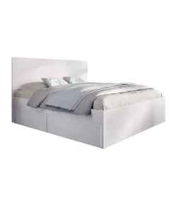 Cama matrimonio con 4 cajones Rocio acabado blanco, 100cm(alto) 148cm(ancho) 195.5cm(largo)