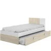 Cama nido con cajón de arrastre Santisteban 90 cm para dormitorio juvenil 79 cm(alto)97 cm(ancho)196 cm(largo)