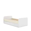 Cama nido juvenil DYLAN acabado blanco/cera blanca, 65cm(alto) 205cm(ancho) 102cm(fondo)
