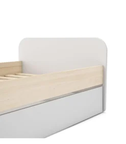 Cama nido juvenil DYLAN acabado blanco/cera blanca, 65cm(alto) 205cm(ancho) 102cm(fondo)