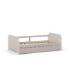 Cama nido juvenil Emma acabado crema/cera blanca, 68cm(alto) 198.5cm(ancho) 105cm(fondo)