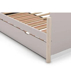 Cama nido juvenil Emma acabado crema/cera blanca, 68cm(alto) 198.5cm(ancho) 105cm(fondo)