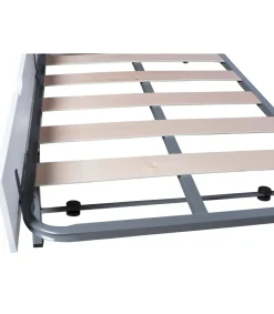 Cama nido modelo Amor para dormitorio juvenil acabado en tonos grises-blanco, 105 cm (Ancho) 198cm (Fondo) 62 cm (Alto