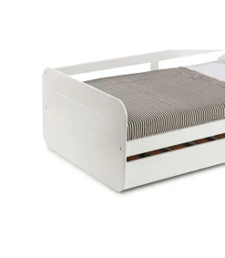 Cama nido Romina para colchones de 90 acabado blanco Largo: 105 cm Ancho: 195.2 cm Alto: 60 cm