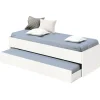 Cama nido Tibet acabado blanco, 54 cm(alto)202 cm(largo)97 cm(ancho)