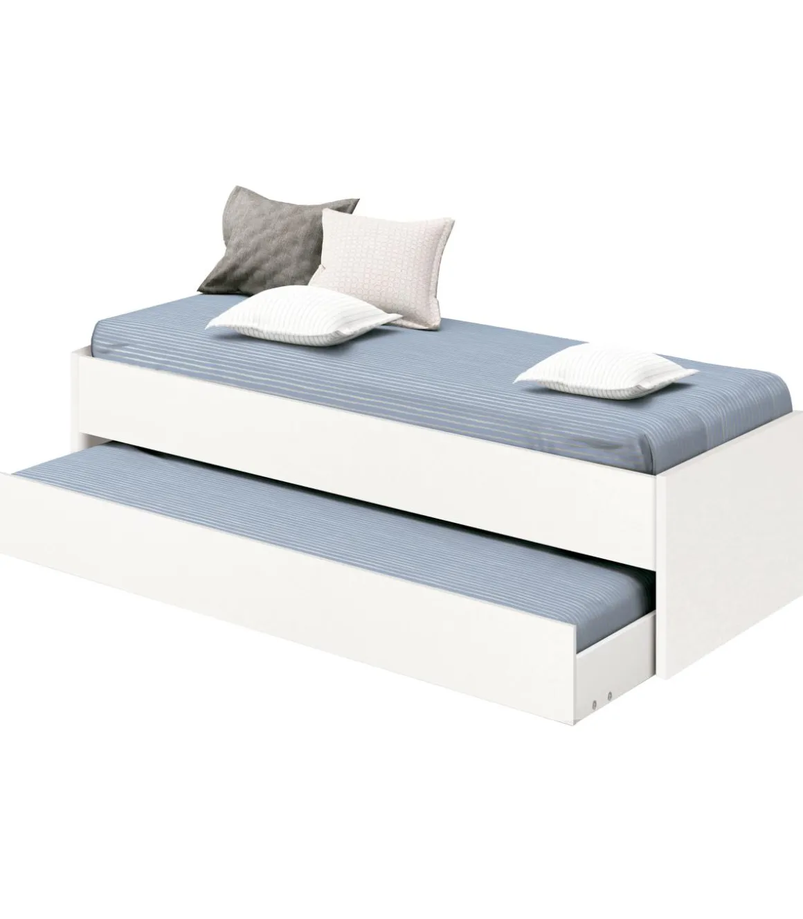 Cama nido Tibet acabado blanco, 54 cm(alto)202 cm(largo)97 cm(ancho)