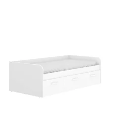 Cama Nido Tir 3 cajones Blanco, 60cm(alto) 194.3cm(ancho) 97cm(largo)