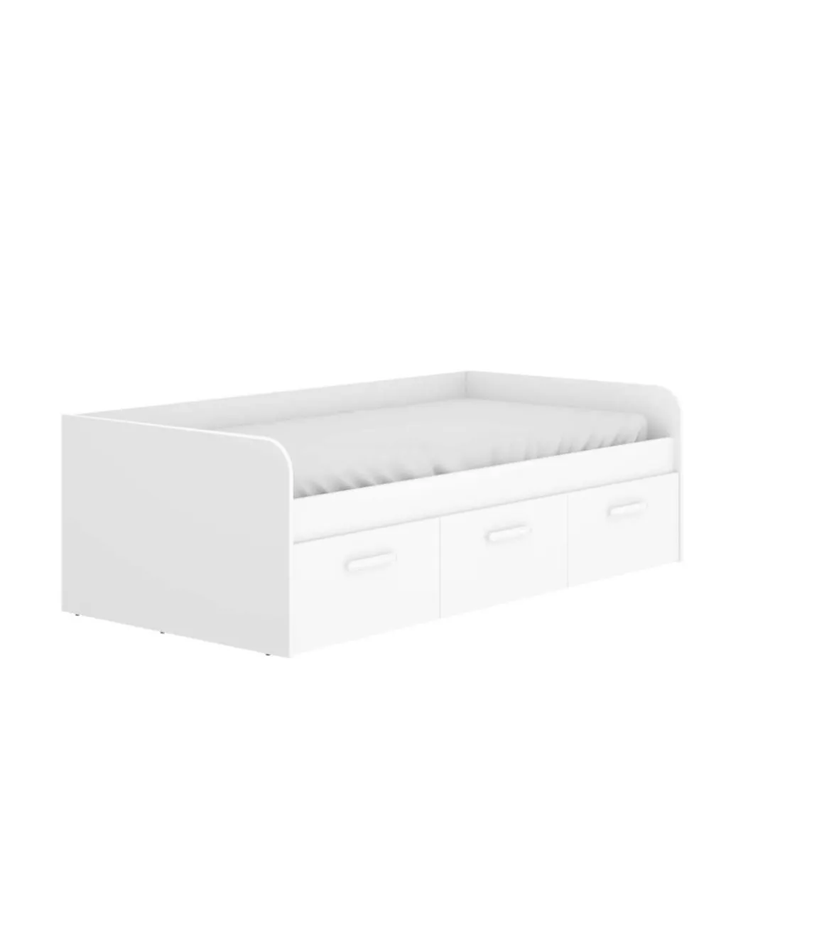 Cama Nido Tir 3 cajones Blanco, 60cm(alto) 194.3cm(ancho) 97cm(largo)