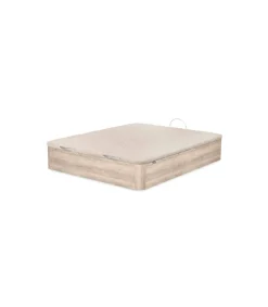 Canape abatible Global de Sonpura madera roble cambrian tapa tapizada de 90x190.
