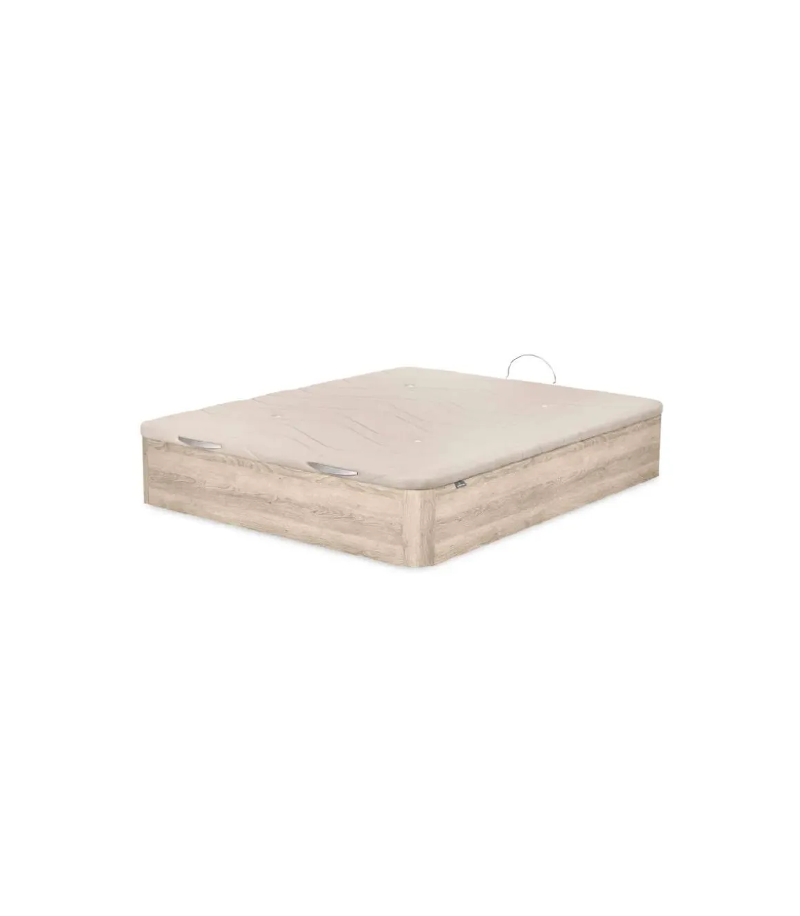 Canape abatible Global de Sonpura madera roble cambrian tapa tapizada de 150x190.