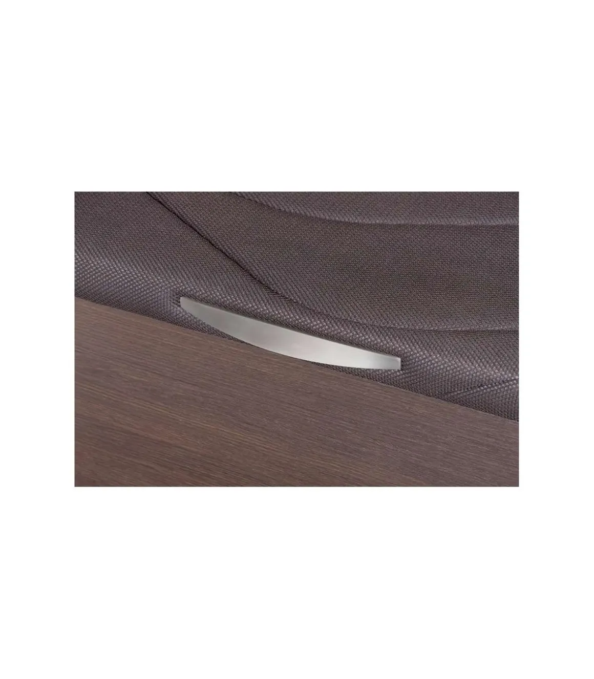 Canape abatible Global de Sonpura madera wengue tapa tapizada de 80x190.