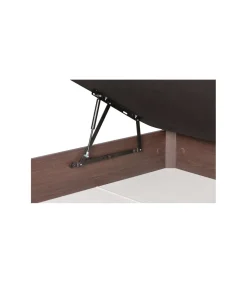 Canape abatible Global de Sonpura madera wengue tapa tapizada de 160x190.