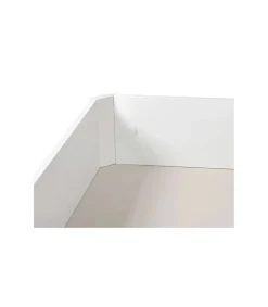 Canape abatible Line de Sonpura madera acabado blanco tapa tapizada de 80x190cm..