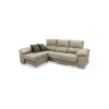 Chaiselongue reversible New Judith tapizado piedra, 260cm(ancho) 165cm(fondo) 104cm(altura).