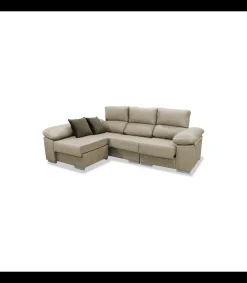 Chaiselongue reversible New Judith tapizado piedra, 260cm(ancho) 165cm(fondo) 104cm(altura).