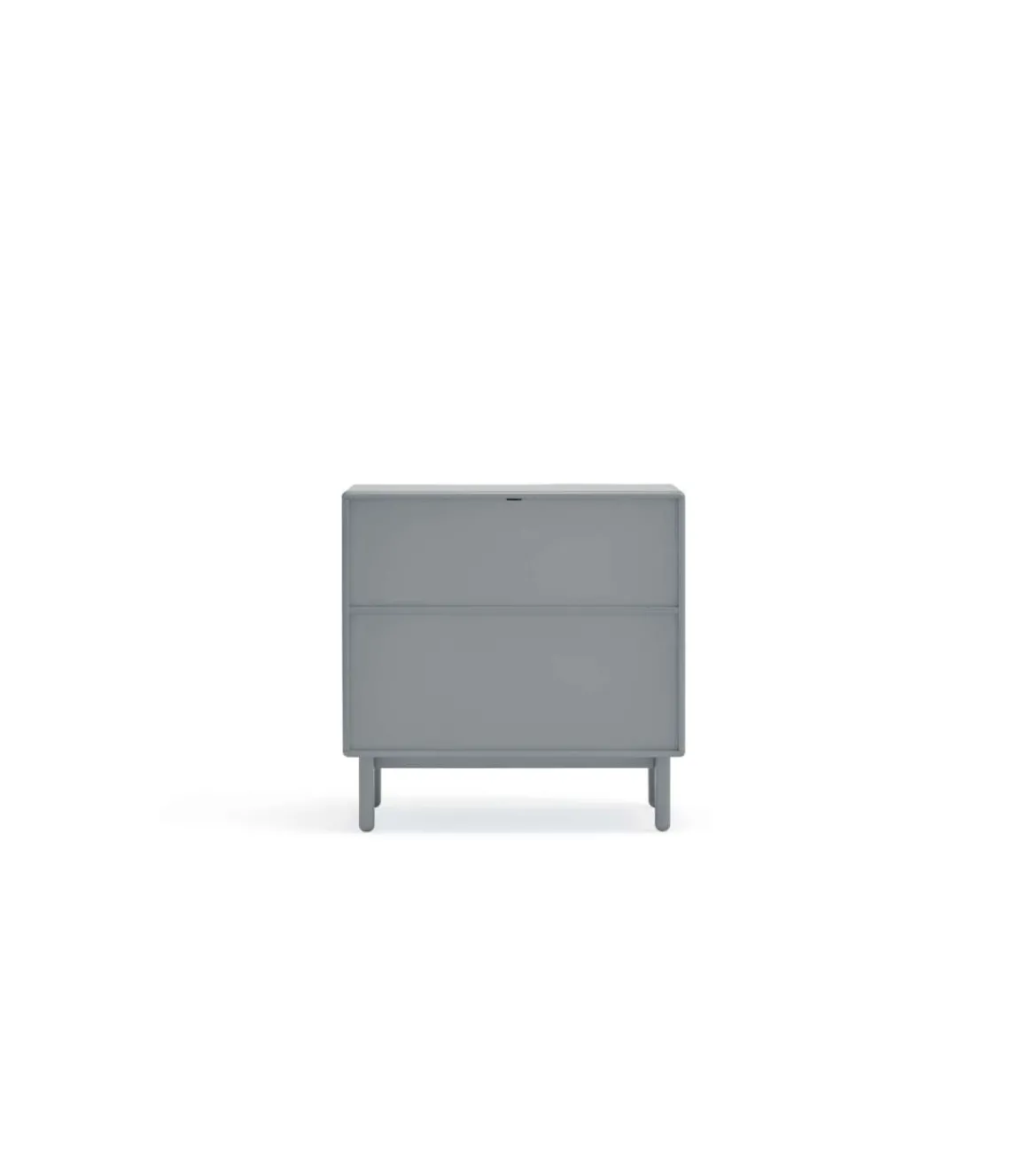 Cómoda para dormitorio modelo Corvo 1 hueco 4 cajones acabado gris perla, 40cm(ancho) 90cm(alto) 90cm (largo)