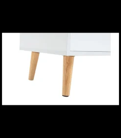 Cómoda Tiano con 4 cajones en blanco. 94cm(alto) 80cm(ancho) 39.5cm(fondo)