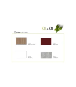 Cocina completa con encimera y con zocalo de 180 cm(ancho) color blanco KIT-KIT