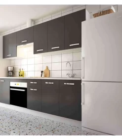 Cocina completa incluye zocalo y encimera 240 cm(ancho) color gris parís KIT-KIT