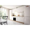 Cocina completa KIT-KIT NEW de 3 metros con zocalo y encimera color blanco/roble albar
