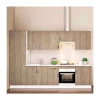 Cocina completa sin zocalo y sin encimera de 3 metros(ancho) color roble cortez KIT-KIT