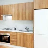 Cocina Kit-Chef sin zocalo y sin encimera de 280 cm(ancho) en roble.