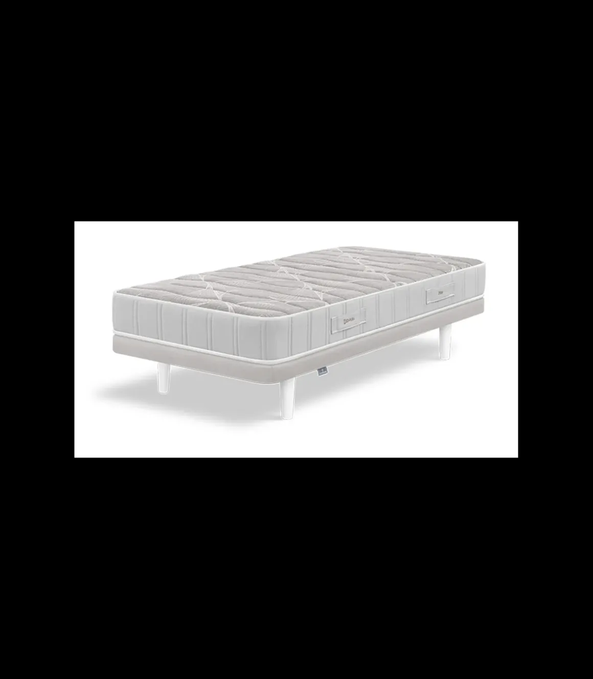 Colchón Play de Sonpura muelles ensacados HR con visco de 150x200x21cm de grosor.