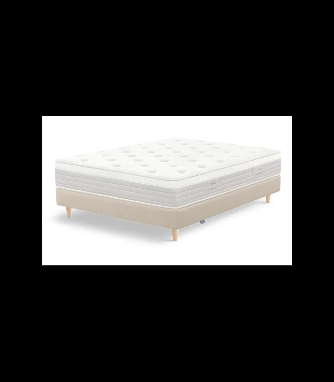 Colchón Prisma de Sonpura muelles ensacados HR con visco de 90x190x29cm de grosor.