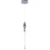Colgante led cromo modelo Mar 51 cm (alto)12 cm(ancho)12 cm(fondo)