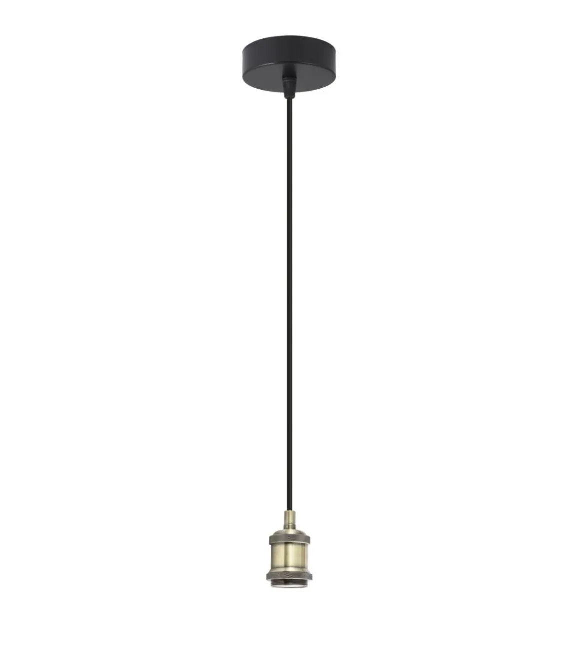 Colgante modelo Acebuche acabado negro/cuero 40 cm(alto)9 cm(ancho)9 cm(largo)