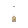 Colgante modelo Amber acabado cristal Ambar, 30cm(alto) 20cm(ancho) 20cm(fondo)