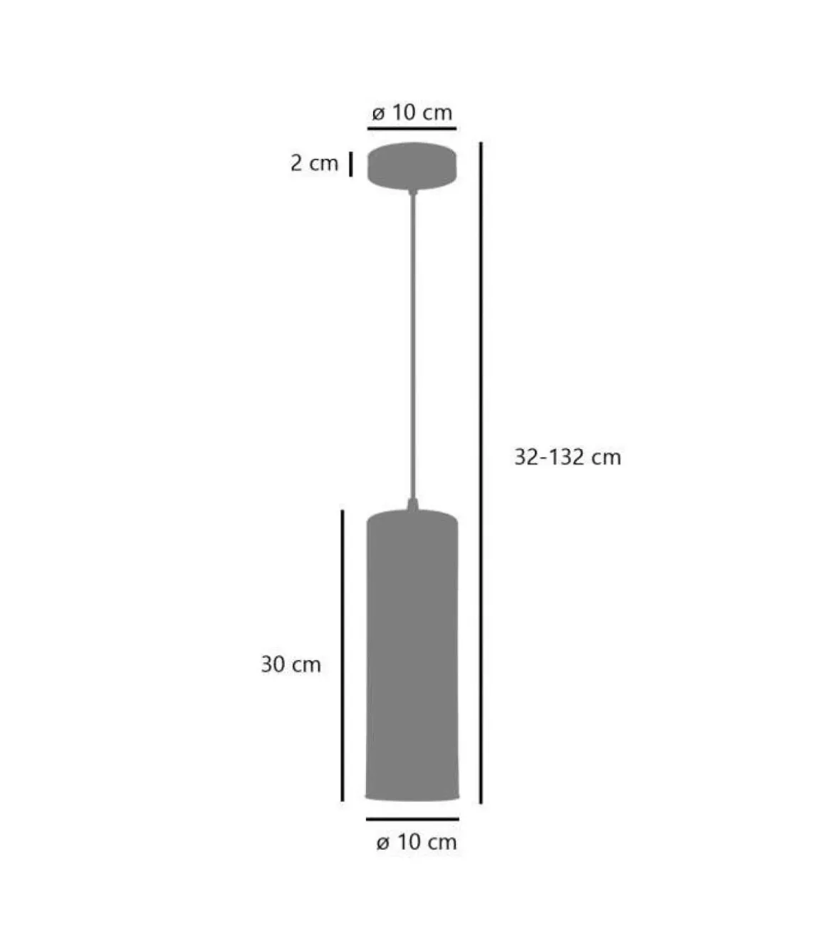 Colgante modelo Derek acabado ambar 33/133cm(alto) 10cm(ancho) 10cm(fondo.