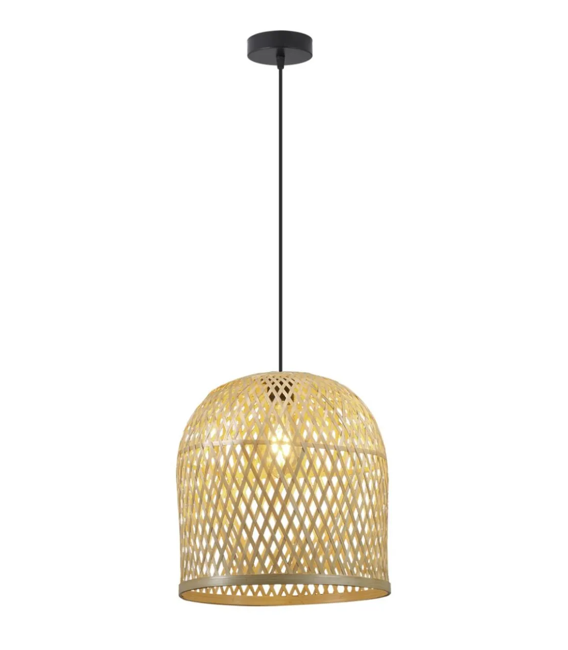 Colgante modelo Florian acabado rattan 47cm(alto) 29.5 cm(ancho) 29.5 cm(fondo.