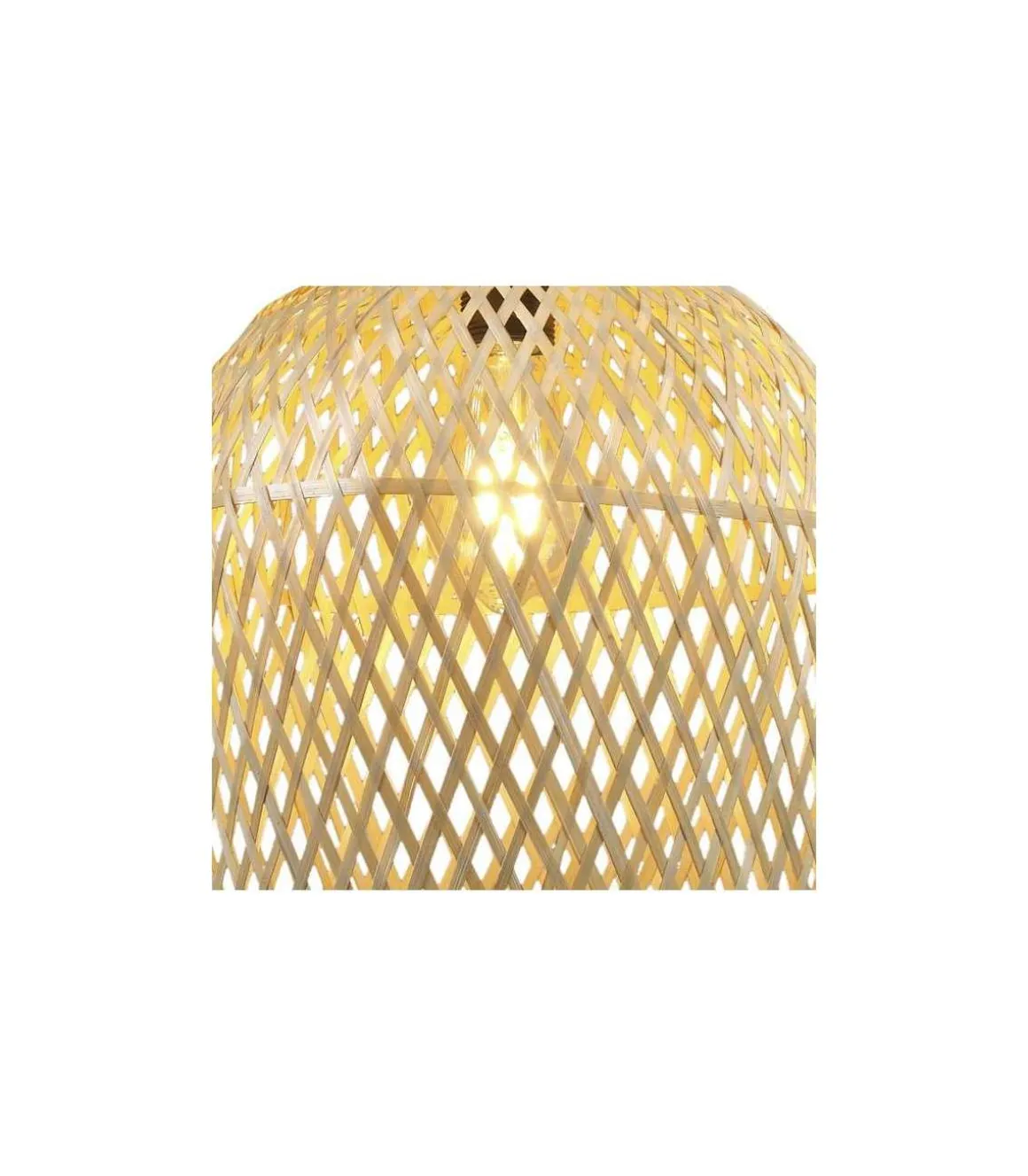 Colgante modelo Florian acabado rattan 47cm(alto) 29.5 cm(ancho) 29.5 cm(fondo.