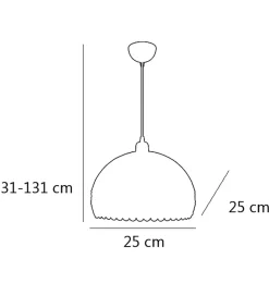 Colgante modelo Gema acabado cromo 31 cm(alto) 25 cm(ancho)25 cm(fondo
