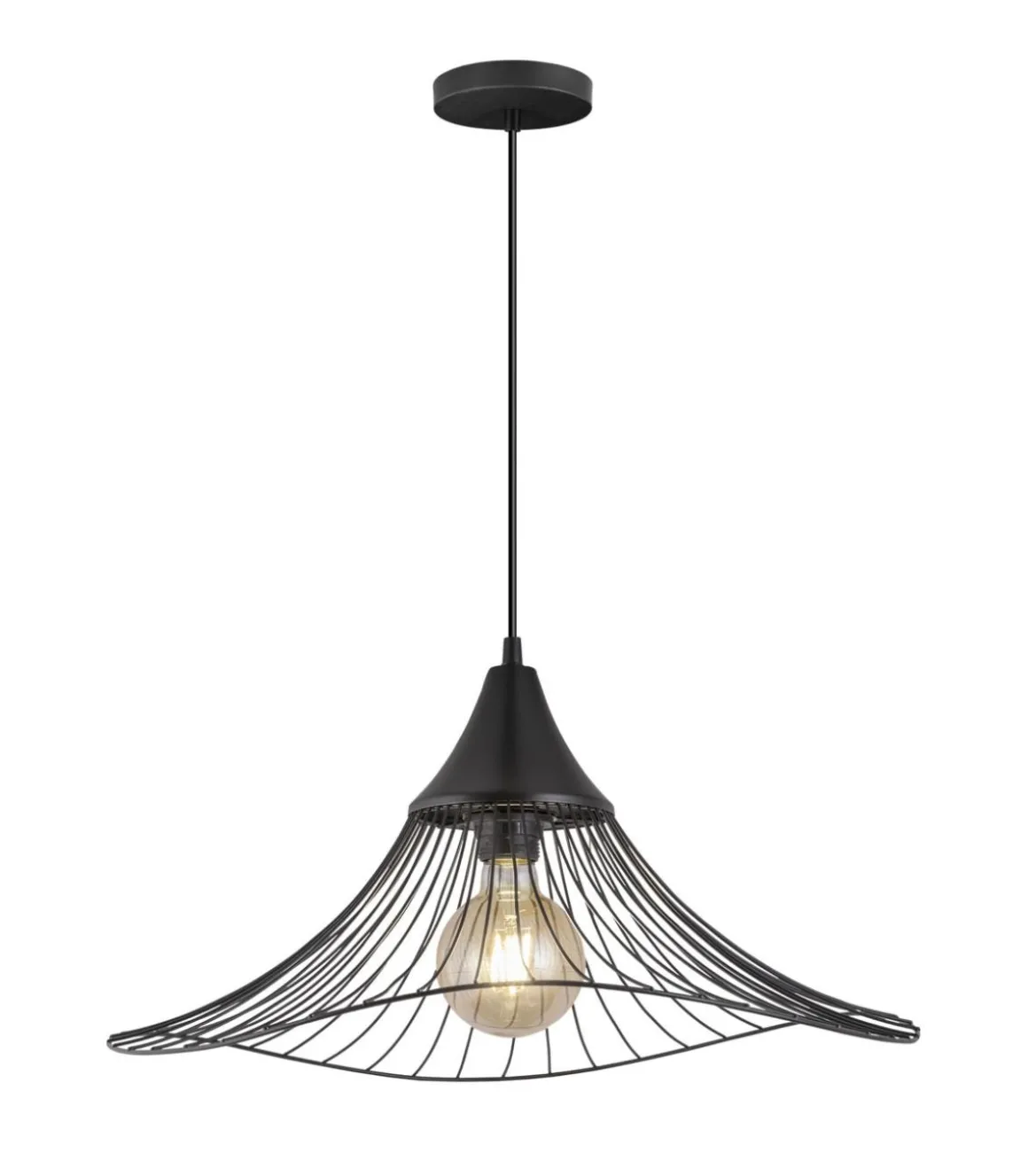 Colgante modelo Mina acabado negro 40cm(alto)50 cm(ancho)50 cm(largo)