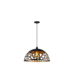 Colgante modelo Sito acabado negro/oro, 34cm(alto) 45cm(ancho) 45cm(fondo)