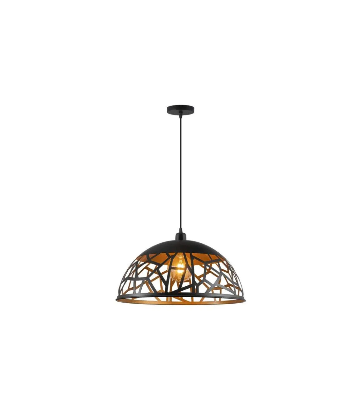 Colgante modelo Sito acabado negro/oro, 34cm(alto) 45cm(ancho) 45cm(fondo)