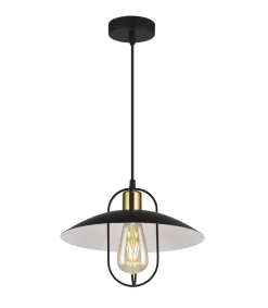 Colgante modelo Telmo acabado negro-oro 20 cm(alto)29 cm(ancho)29 cm(largo)