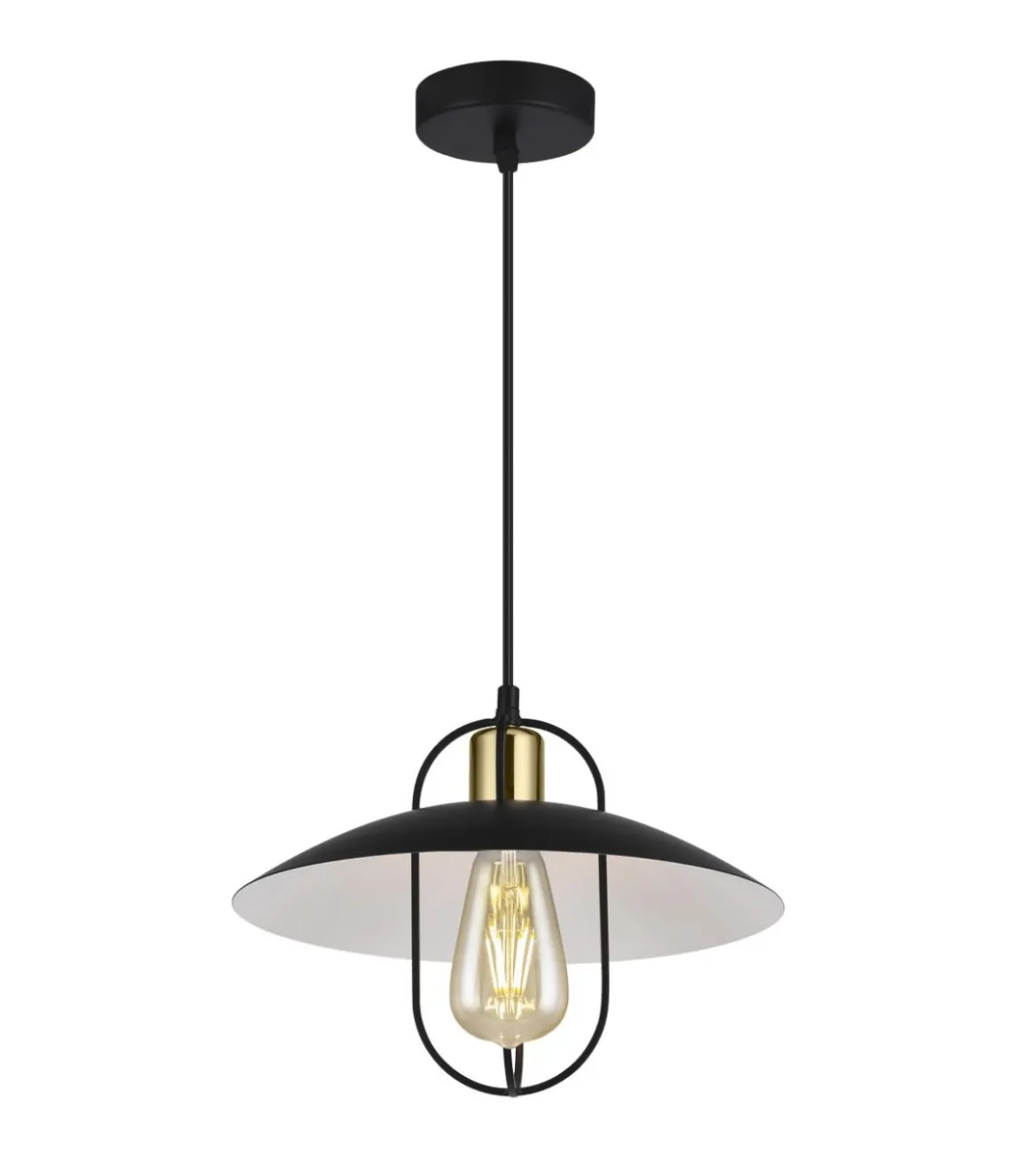 Colgante modelo Telmo acabado negro-oro 20 cm(alto)29 cm(ancho)29 cm(largo)